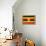 Uganda Flag Design with Wood Patterning - Flags of the World Series-Philippe Hugonnard-Framed Stretched Canvas displayed on a wall