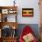 Uganda Flag Design with Wood Patterning - Flags of the World Series-Philippe Hugonnard-Framed Stretched Canvas displayed on a wall