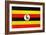 Uganda Flag Design with Wood Patterning - Flags of the World Series-Philippe Hugonnard-Framed Art Print