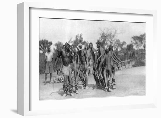 Ugandan Dancers, Dodoma to Mongalla, Uganda, 1925-Thomas A Glover-Framed Giclee Print
