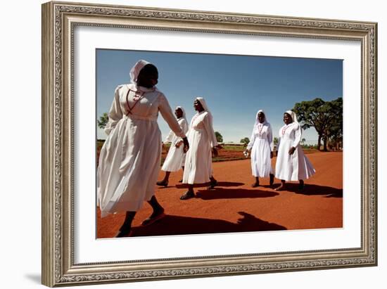 Ugandan Nuns-Mauro Fermariello-Framed Photographic Print