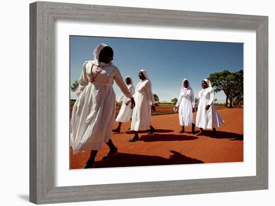 Ugandan Nuns-Mauro Fermariello-Framed Photographic Print