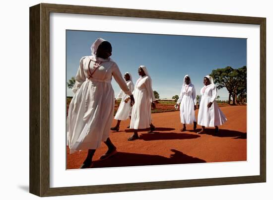 Ugandan Nuns-Mauro Fermariello-Framed Photographic Print