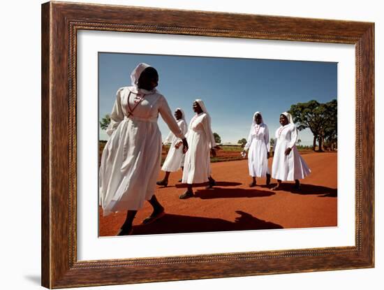 Ugandan Nuns-Mauro Fermariello-Framed Photographic Print