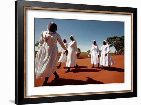 Ugandan Nuns-Mauro Fermariello-Framed Photographic Print