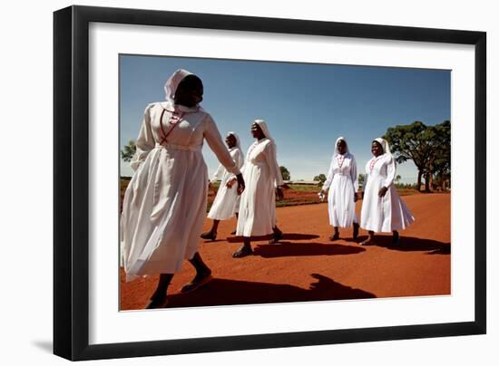 Ugandan Nuns-Mauro Fermariello-Framed Photographic Print