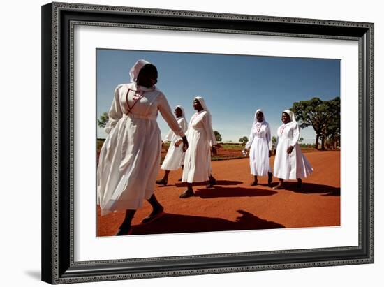 Ugandan Nuns-Mauro Fermariello-Framed Photographic Print