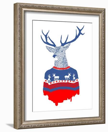 Ugly Winter Pullover-Robert Farkas-Framed Art Print