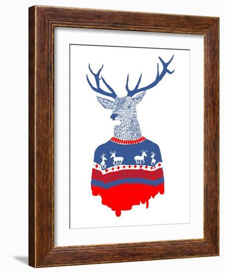 Ugly Winter Pullover-Robert Farkas-Framed Art Print