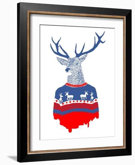 Ugly Winter Pullover-Robert Farkas-Framed Art Print
