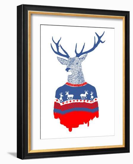 Ugly Winter Pullover-Robert Farkas-Framed Art Print