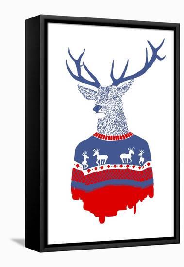 Ugly Winter Pulover-Robert Farkas-Framed Premier Image Canvas