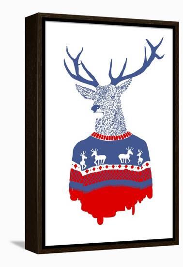 Ugly Winter Pulover-Robert Farkas-Framed Premier Image Canvas