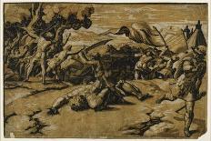 Abraham's Sacrifice, 1516-1518-Ugo da Carpi-Framed Giclee Print