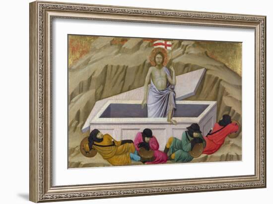 Ugolino Di Nerio (Ca 1280-1349) the Resurrection (From the Basilica of Santa Croce, Florence) Tempe-Ugolino Di Nerio-Framed Giclee Print