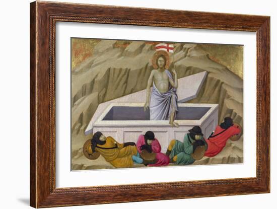 Ugolino Di Nerio (Ca 1280-1349) the Resurrection (From the Basilica of Santa Croce, Florence) Tempe-Ugolino Di Nerio-Framed Giclee Print