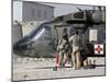 UH-60 Blackhawk Medivac Helicopter Refuels at Camp Warhorse after a Mission-Stocktrek Images-Mounted Photographic Print