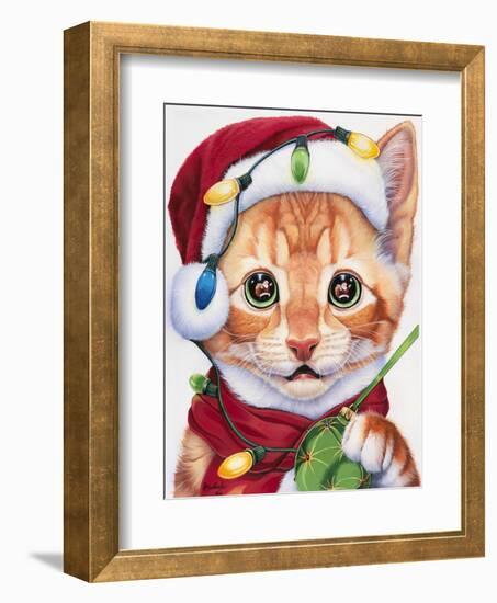 Uh Oh! Santa!-Jenny Newland-Framed Giclee Print