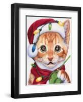 Uh Oh! Santa!-Jenny Newland-Framed Giclee Print