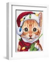 Uh Oh! Santa!-Jenny Newland-Framed Giclee Print