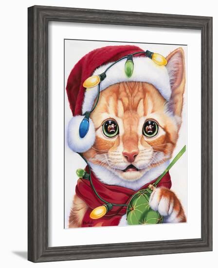 Uh Oh! Santa!-Jenny Newland-Framed Giclee Print