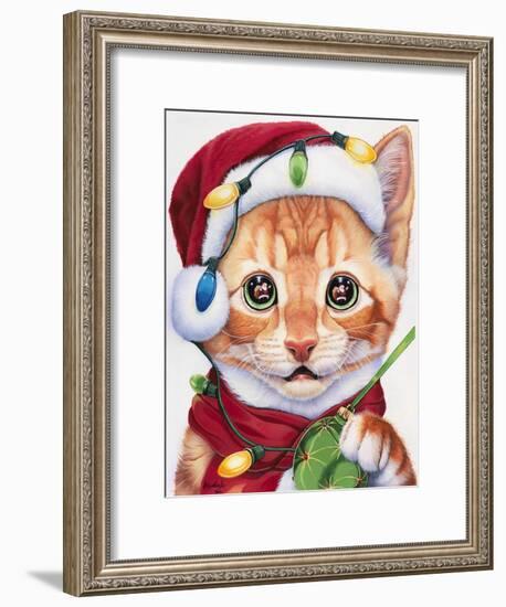 Uh Oh! Santa!-Jenny Newland-Framed Giclee Print