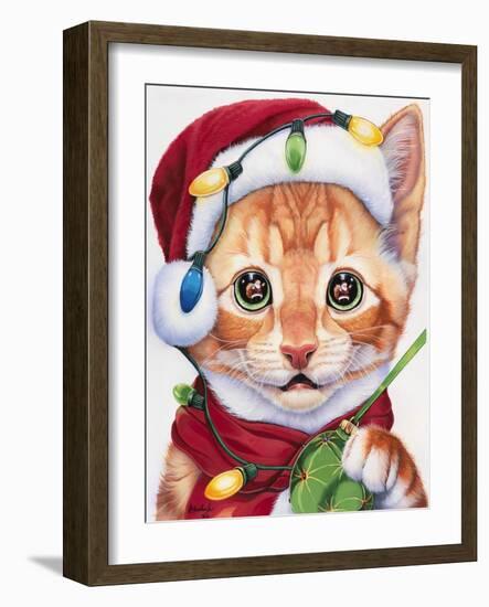 Uh Oh! Santa!-Jenny Newland-Framed Giclee Print