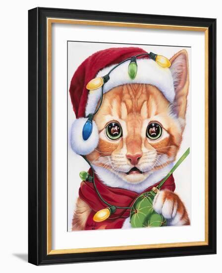 Uh Oh! Santa!-Jenny Newland-Framed Giclee Print