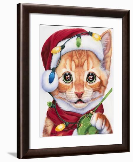 Uh Oh! Santa!-Jenny Newland-Framed Giclee Print