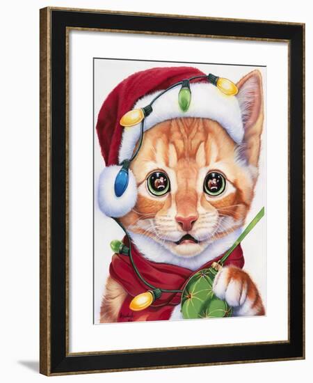 Uh Oh! Santa!-Jenny Newland-Framed Giclee Print