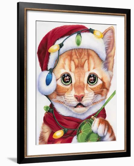 Uh Oh! Santa!-Jenny Newland-Framed Giclee Print