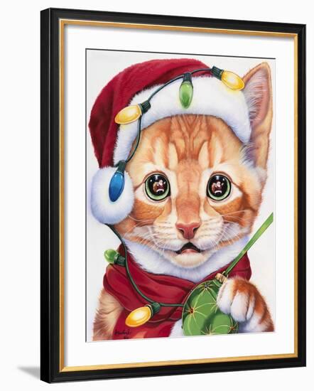 Uh Oh! Santa!-Jenny Newland-Framed Giclee Print