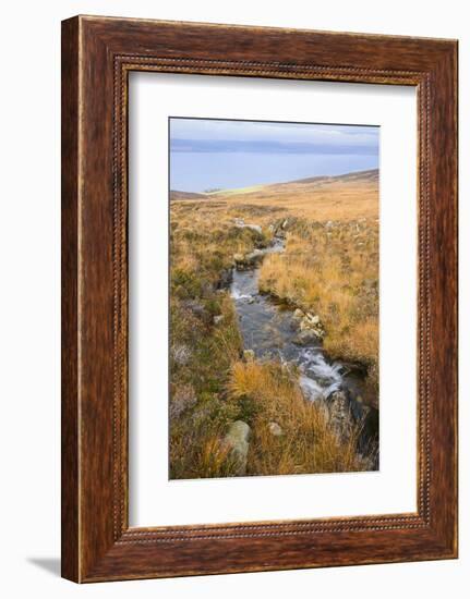 Uisge Soluis Mhoir, burn on the walk up to Coire-Fhionn Lochan, Isle of Arran, North Ayrshire, Scot-Gary Cook-Framed Photographic Print