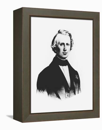 Ujj Leverrier, French Astronomer Who Calculated the Position of Planet Neptune in 1846-null-Framed Premier Image Canvas