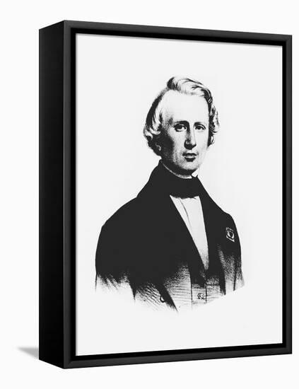 Ujj Leverrier, French Astronomer Who Calculated the Position of Planet Neptune in 1846-null-Framed Premier Image Canvas