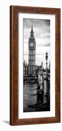 UK Buildings Landscape - Big Ben and Westminster Bridge - London - England - Door Poster-Philippe Hugonnard-Framed Photographic Print