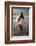 Uk, Cornwall, Polzeath. a Woman Looks Out to See, Preparing for an Evening Surf. Mr-Niels Van Gijn-Framed Photographic Print