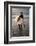 Uk, Cornwall, Polzeath. a Woman Looks Out to See, Preparing for an Evening Surf. Mr-Niels Van Gijn-Framed Photographic Print