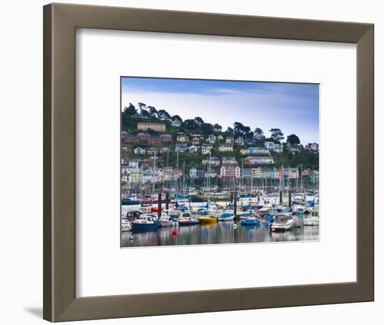 UK, Devon, Kingswear from Dartmouth, River Dart-Alan Copson-Framed Photographic Print