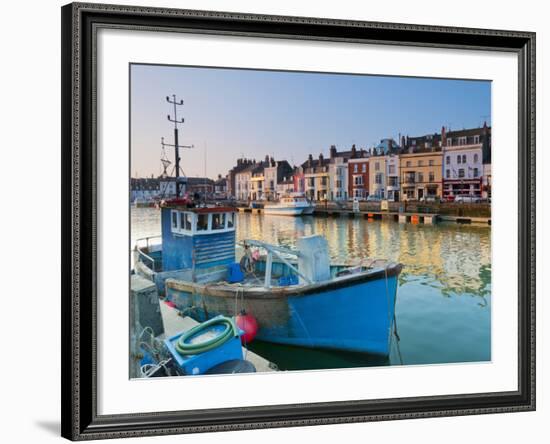 UK, Dorset, Jurassic Coast, Weymouth, Custom House Quay-Alan Copson-Framed Photographic Print
