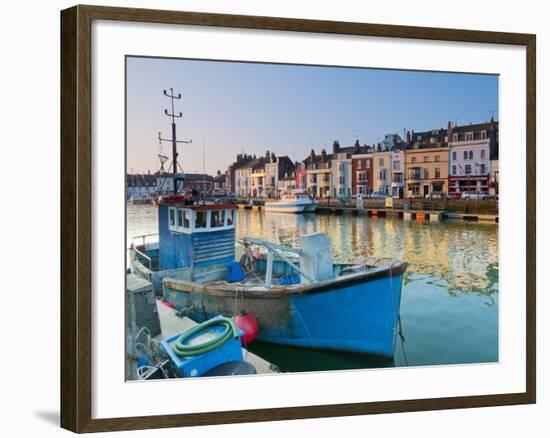 UK, Dorset, Jurassic Coast, Weymouth, Custom House Quay-Alan Copson-Framed Photographic Print