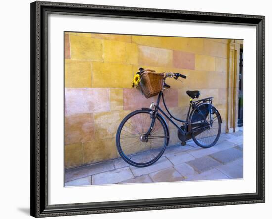 UK, England, Cambridge, Clare College, Bicycle-Alan Copson-Framed Photographic Print