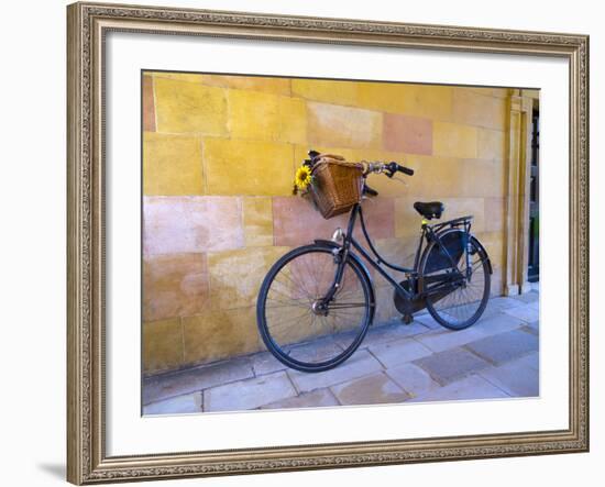 UK, England, Cambridge, Clare College, Bicycle-Alan Copson-Framed Photographic Print