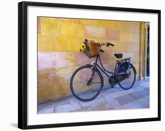 UK, England, Cambridge, Clare College, Bicycle-Alan Copson-Framed Photographic Print