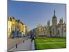 UK, England, Cambridge, King's Parade and King's College on Right-Alan Copson-Mounted Photographic Print