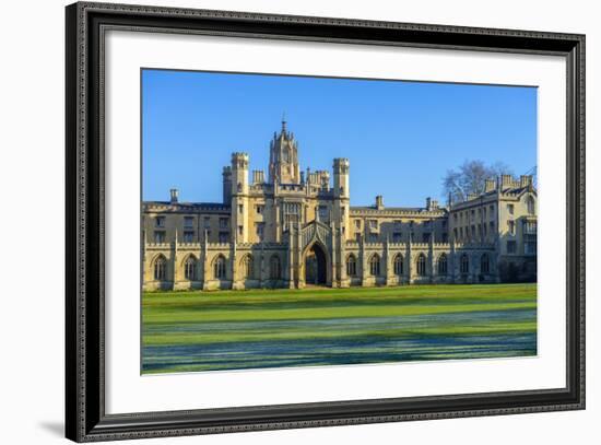 Uk, England, Cambridge, University of Cambridge, St. John's College-Alan Copson-Framed Photographic Print