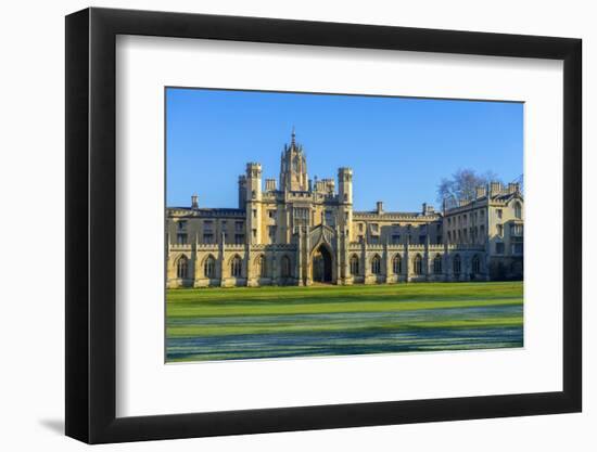 Uk, England, Cambridge, University of Cambridge, St. John's College-Alan Copson-Framed Photographic Print