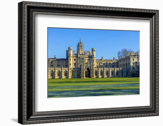 Uk, England, Cambridge, University of Cambridge, St. John's College-Alan Copson-Framed Photographic Print