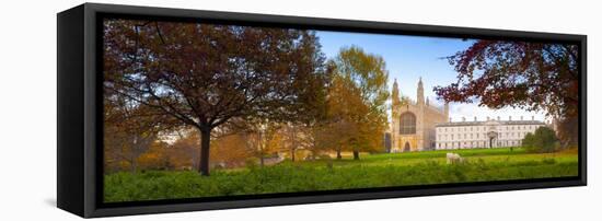 UK, England, Cambridgeshire, Cambridge, the Backs, King's College Chapel-Alan Copson-Framed Premier Image Canvas