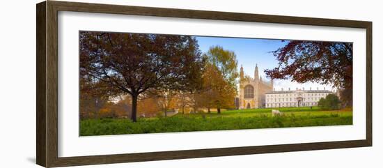 UK, England, Cambridgeshire, Cambridge, the Backs, King's College Chapel-Alan Copson-Framed Photographic Print